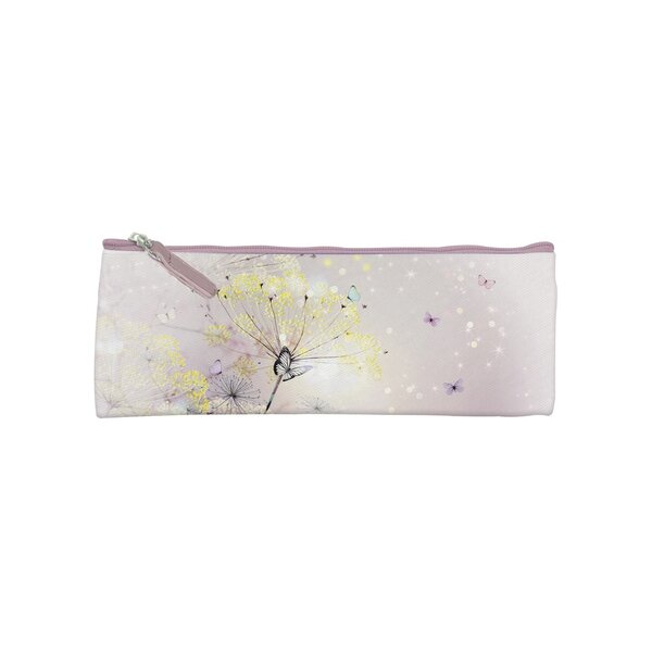Clairefontaine : chacha : trousse plate 19 x 7 cm - pissenlit