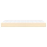 vidaXL Matelas de lit à ressorts ensachés Crème 100x200x20 cm Tissu