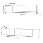 vidaXL Ensemble de meubles TV 5 Pièces Chêne sonoma Bois d'ingénierie