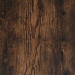 vidaXL Cadre de lit avec tête de lit chêne fumé 100x200 cm