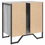 vidaXL Armoire lavabo de salle de bain sonoma gris 60x35x60 cm