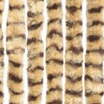 vidaXL Rideau anti-mouches beige et marron 100x200 cm chenille