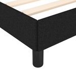 vidaXL Cadre de lit Noir 80x200 cm Tissu
