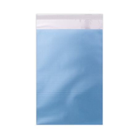 Lot de 50 sachet alu mat bleu glacé 250x180 mm