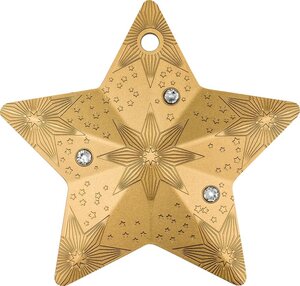 Pièce de monnaie en Argent 5 Dollars g 31.1 (1 oz) Millésime 2024 Holiday Ornament STARRY SKY