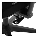 Fauteuil chaise siège de bureau avec appui-tête charge maximale 200 kg noir 14_0000882