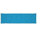 vidaXL Coussin de chaise de terrasse bleu (75+105)x50x4 cm