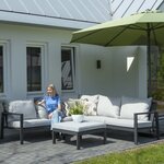Madison Housse de meubles d'extérieur 320 x 255 x 70 cm Gauche Gris