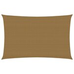 vidaXL Voile d'ombrage 160 g/m² Taupe 2x4 m PEHD