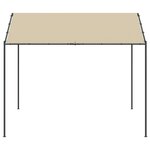 vidaXL Tente à auvent beige 3x3 m acier et tissu