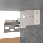 vidaXL Ensemble de meubles TV 3 Pièces Gris béton Bois d'ingénierie