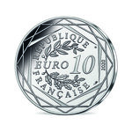 Monnaie de 10 Euro Argent colorisée Gargamel et Azraël - Les Schtroumpfs
