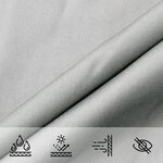 vidaXL Voile d'ombrage gris clair 5x5 m 100  polyester oxford