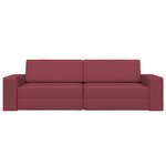 vidaXL Canapé Lit 2-en-1 Rouge Vin 245x150x60.5 cm Tissu