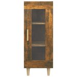 vidaXL Buffet Chêne fumé 34 5x34x90 cm Bois d'ingénierie