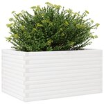 vidaXL Jardinière blanc 90x60x46 cm bois de pin massif