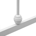 vidaXL Cadre de lit Blanc Métal 90 x 200 cm