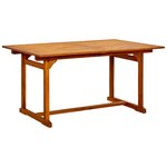 vidaXL Ensemble à manger de jardin 5 Pièces Bois d'acacia massif