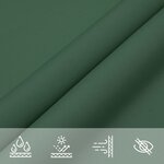 vidaXL Voile de parasol tissu oxford carré 2x2 m vert foncé