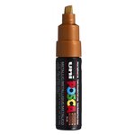 Marqueur pointe large biseautée pc8k 8mm bronze x 6 POSCA