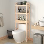 vidaXL Étagère de toilette 63x26x171 cm Bois de pin massif