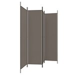 vidaXL Cloison de séparation 4 panneaux Anthracite 200x200 cm Tissu