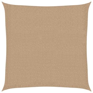vidaXL Voile d'ombrage 160 g/m² Taupe 4 5x4 5 m PEHD