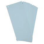 Paquet 100 Fiches Intercalaires Horizontales Unies Perforées Forever - 105x240mm - Bleu Clair - X 12 - Exacompta