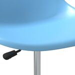 vidaXL Chaises à manger pivotantes lot de 4 bleu PP