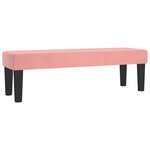 vidaXL Banc Rose 100x30x30 cm Velours