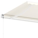vidaXL Auvent automatique sur pied 400x300 cm Crème