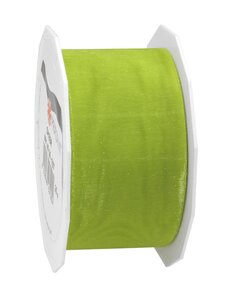 Organza sheer 25-m-rouleau 40 mm vert citron