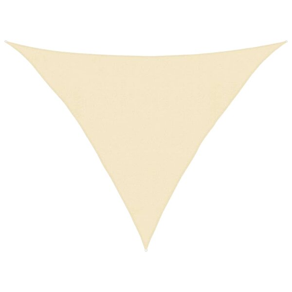 vidaXL Voile d'ombrage 160 g/m² Crème 4x4x5 8 m PEHD