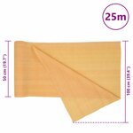 vidaXL Filet brise-vue sable 1x25 m PEHD 150 g/m²
