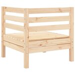 vidaXL Canapé d'angle de jardin bois de pin massif