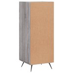 vidaXL Buffet Sonoma gris 34 5x34x90 cm Bois d'ingénierie