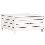 vidaXL Salon de jardin 5 Pièces blanc bois massif de pin