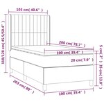 vidaXL Sommier à lattes de lit avec matelas Bleu foncé 100x200 cm
