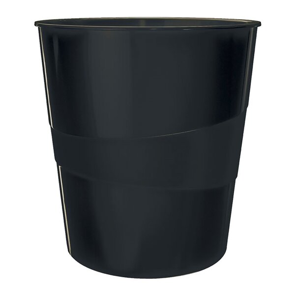 Corbeille à papier leitz recycle noire 15 l