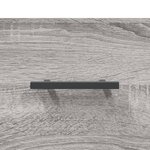 vidaXL Buffet haut Sonoma gris 69 5x34x180 cm Bois d'ingénierie