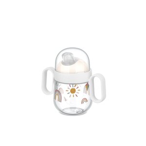 Mepal 108017065245 - Gobelet avec bec anti-débordement Mio 200 ml - Little Dutch - Sunshine & Rainbow