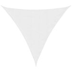 vidaXL Voile de parasol tissu oxford triangulaire 5x5x5 m blanc