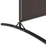 vidaXL Cloison de séparation 4 panneaux Marron 346x180 cm Tissu