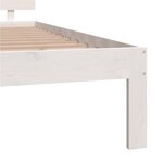 vidaXL Cadre de lit Blanc Bois de pin massif 140x200 cm