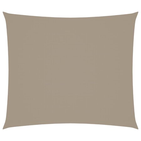 vidaXL Voile de parasol tissu oxford rectangulaire 2 5x3 m taupe