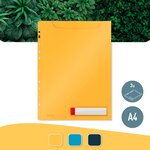 Pochette intercalaire a4 polypropylène opaque leitz cosy jaune - sachet de 3