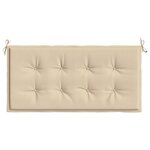 vidaXL Coussin de banc de jardin beige 120x50x3 cm tissu oxford