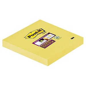 Bloc de 90 Super Sticky notes adhésives 76 x 76 mm Jaune POST-IT