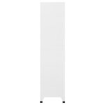 vidaXL Armoire à casiers Blanc 90x40x180 cm Acier