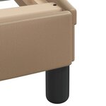vidaXL Cadre de lit avec tête de lit Cappuccino 90x200 cm Similicuir
